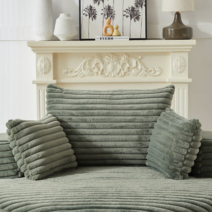 GDFStudio - Divano reclinabile singolo in velluto a coste Emberwood