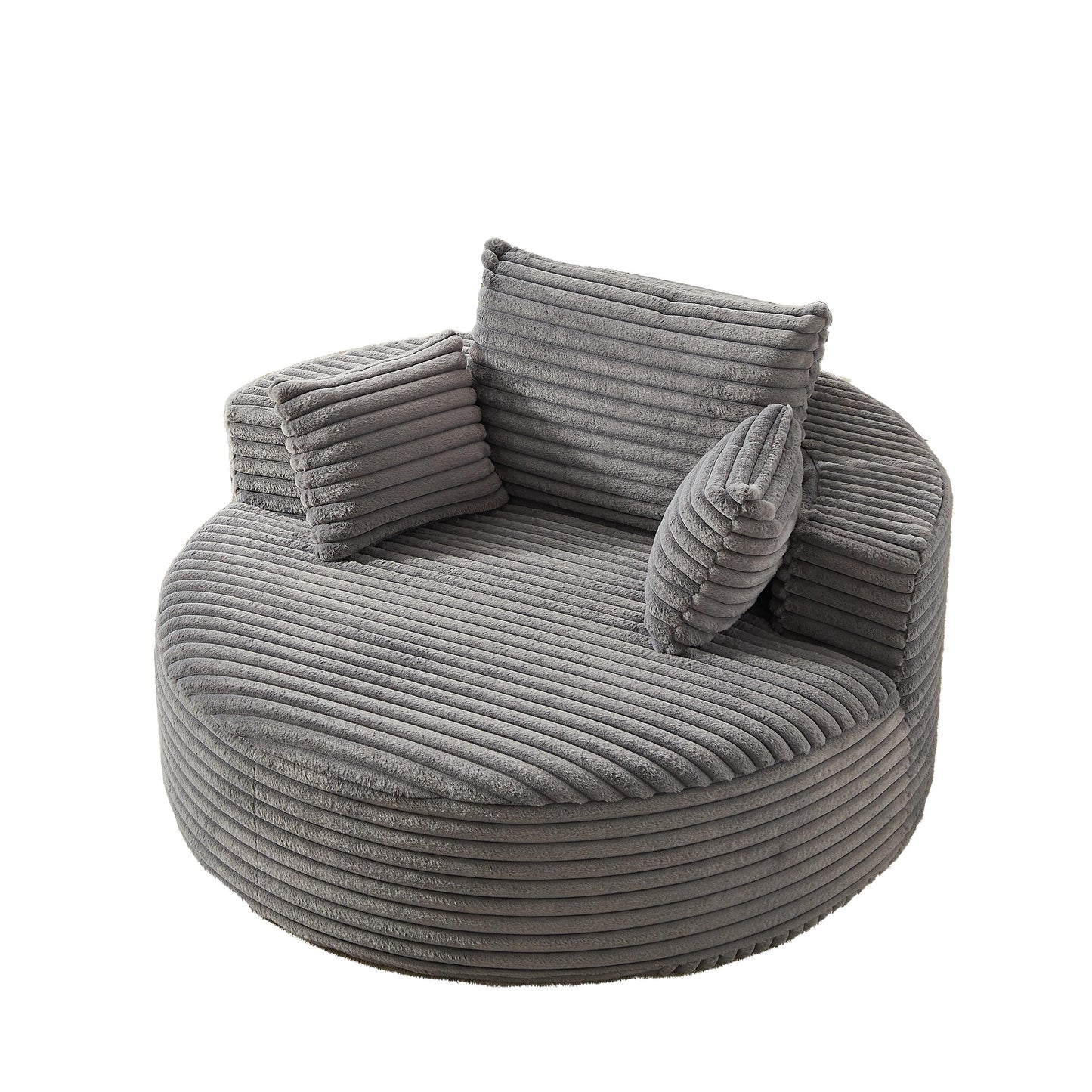 GDFStudio - Divano reclinabile singolo in velluto a coste Emberwood