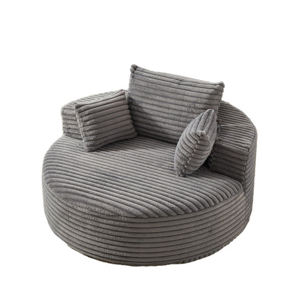 GDFStudio - Divano reclinabile singolo in velluto a coste Emberwood