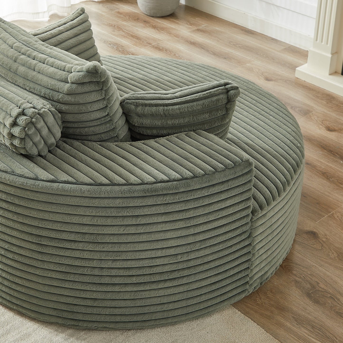 GDFStudio - Divano reclinabile singolo in velluto a coste Emberwood