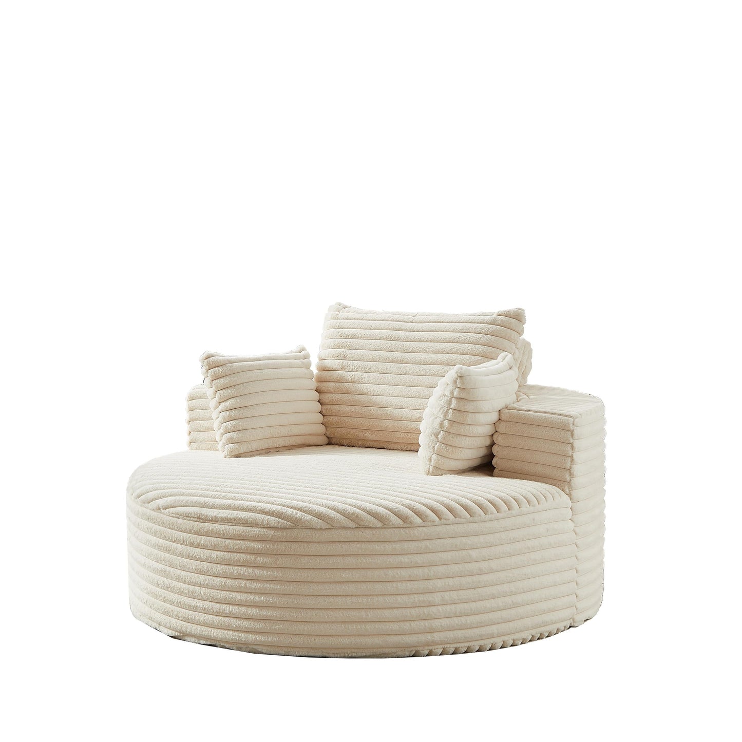 GDFStudio - Divano reclinabile singolo in velluto a coste Emberwood