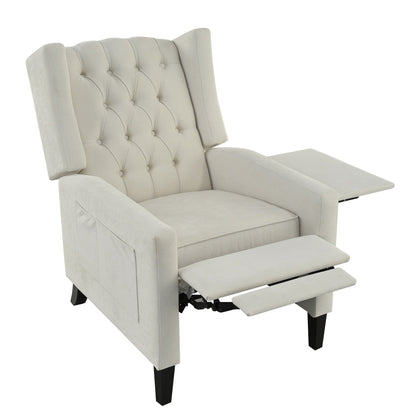 Christopher Knight Home - Poltrona reclinabile Isabella Manual WingBack con tavolo pieghevole e porte USB