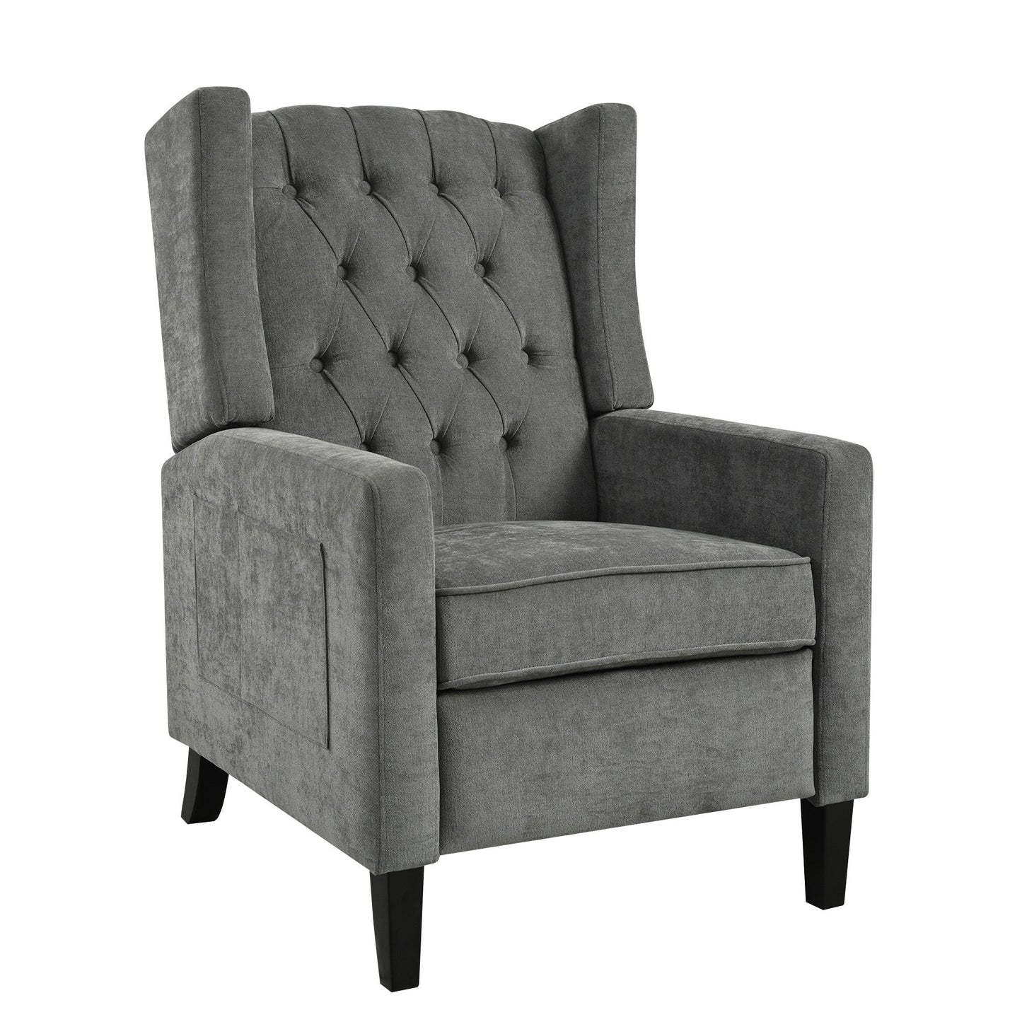 Christopher Knight Home - Poltrona reclinabile Isabella Manual WingBack con tavolo pieghevole e porte USB