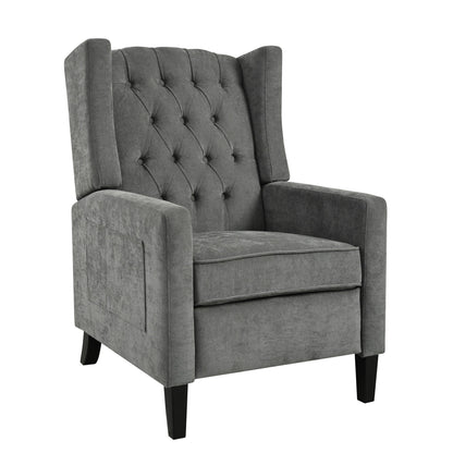 Christopher Knight Home - Poltrona reclinabile Isabella Manual WingBack con tavolo pieghevole e porte USB