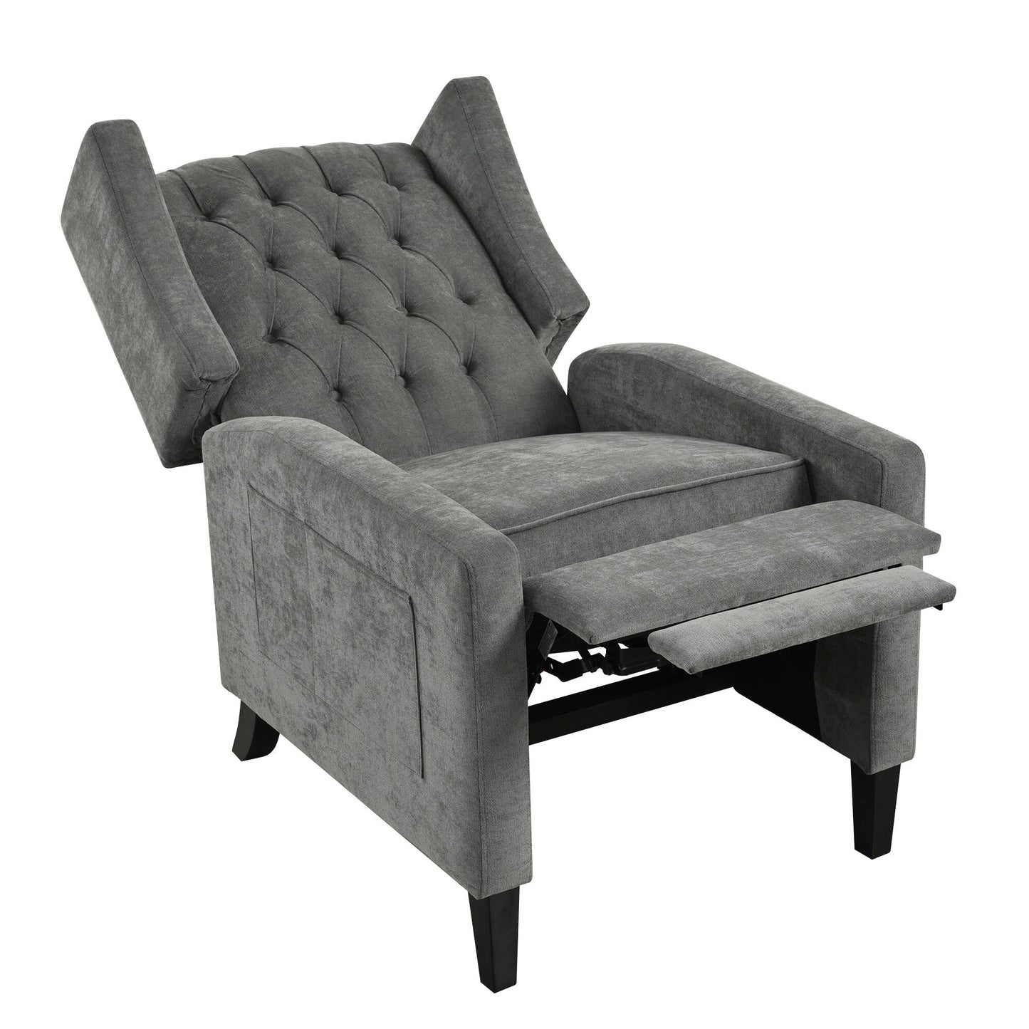 Christopher Knight Home - Poltrona reclinabile Isabella Manual WingBack con tavolo pieghevole e porte USB