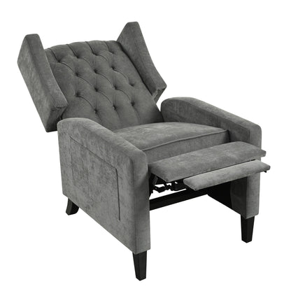 Christopher Knight Home - Poltrona reclinabile Isabella Manual WingBack con tavolo pieghevole e porte USB