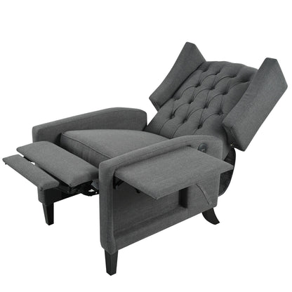 Christopher Knight Home - Poltrona reclinabile Isabella Manual WingBack con tavolo pieghevole e porte USB