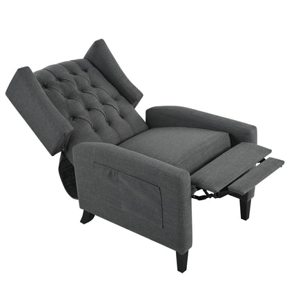 Christopher Knight Home - Poltrona reclinabile Isabella Manual WingBack con tavolo pieghevole e porte USB