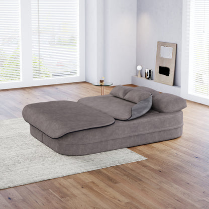 GDFStudio - Divano letto pieghevole Willoughby Chenille con coperta multifunzionale