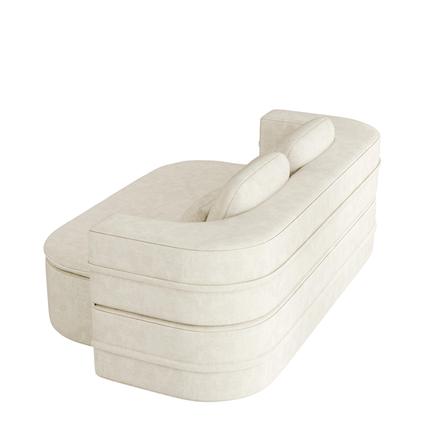 GDFStudio - Divano letto pieghevole Willoughby Chenille con coperta multifunzionale