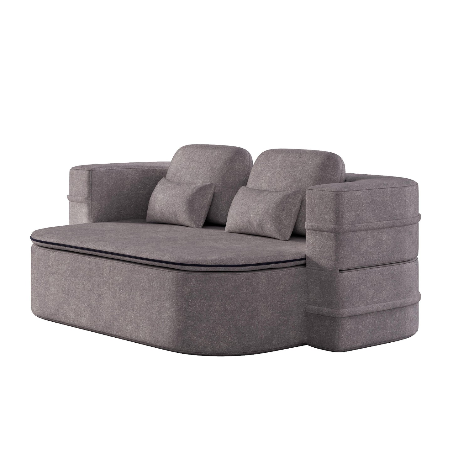 GDFStudio - Divano letto pieghevole Willoughby Chenille con coperta multifunzionale