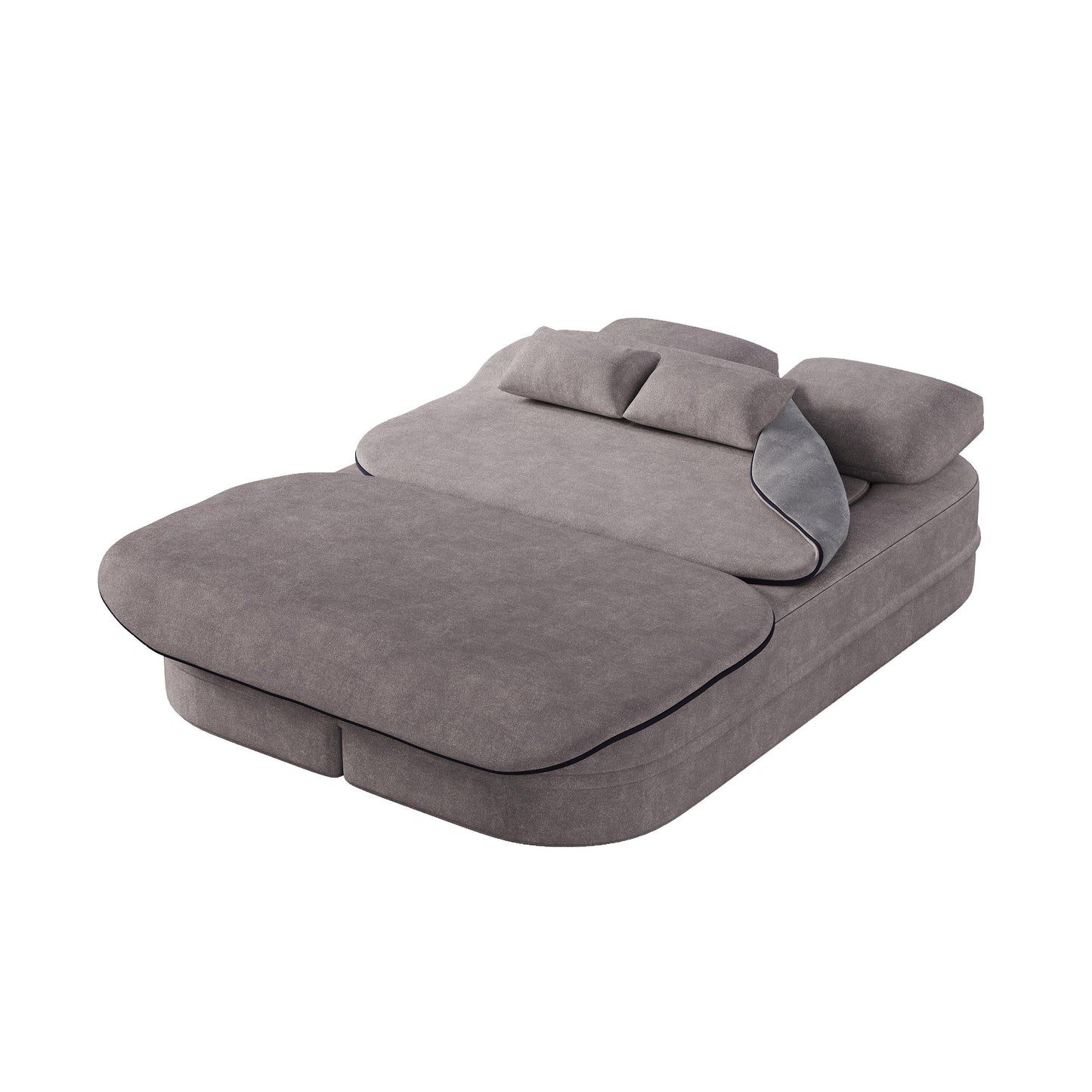 GDFStudio - Divano letto pieghevole Willoughby Chenille con coperta multifunzionale