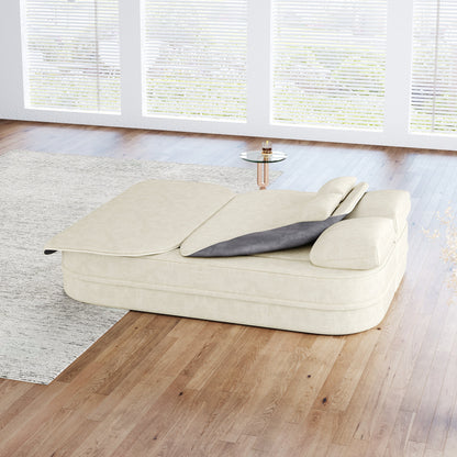 GDFStudio - Divano letto pieghevole Willoughby Chenille con coperta multifunzionale