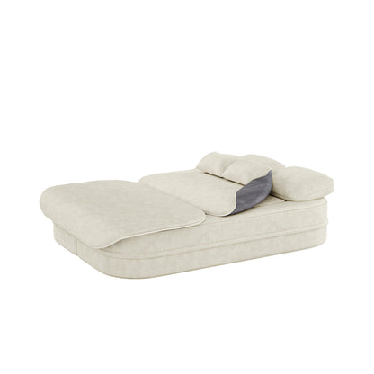 GDFStudio - Divano letto pieghevole Willoughby Chenille con coperta multifunzionale
