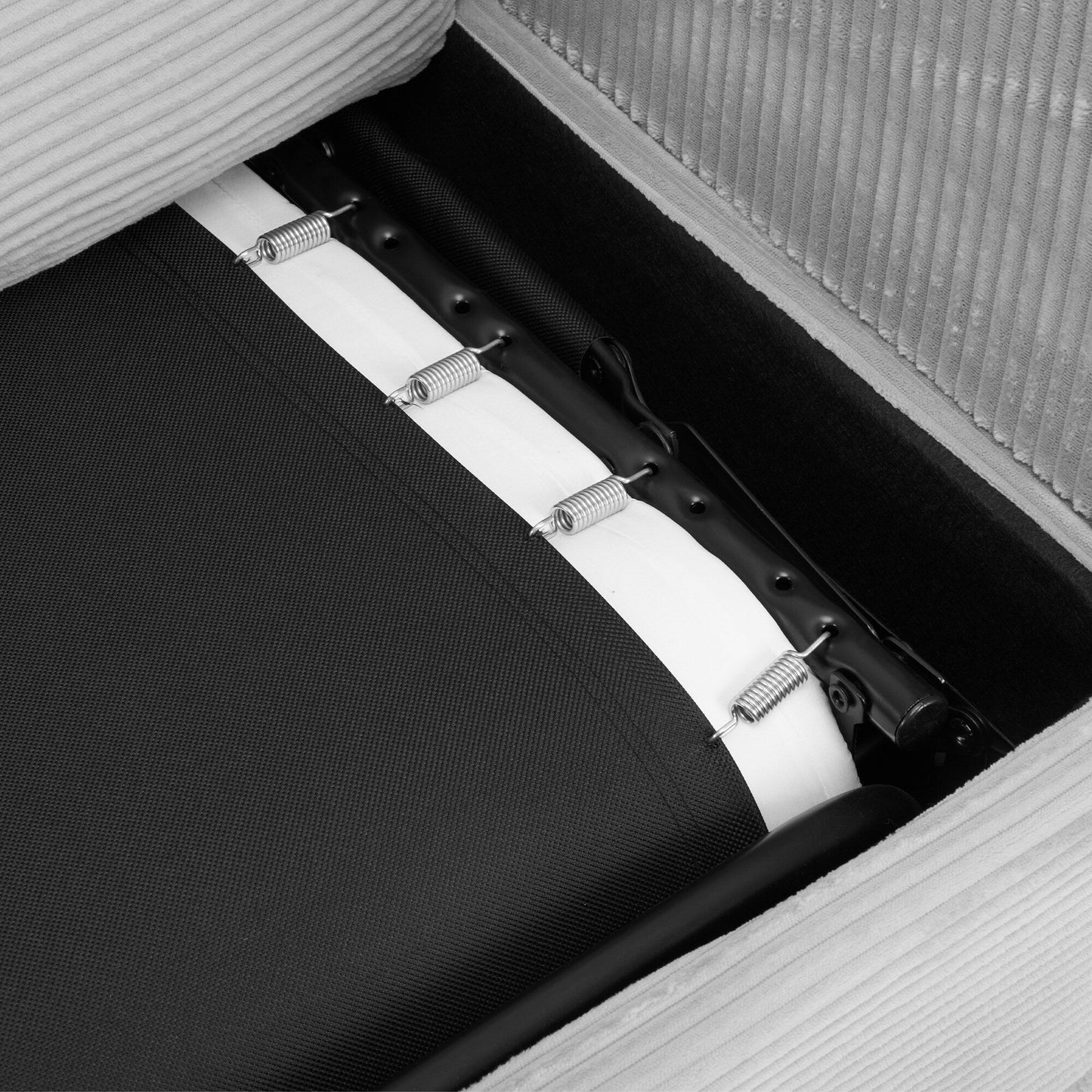 GDFStudio Emily Divano letto multifunzionale convertibile in velluto a coste per piccoli spazi