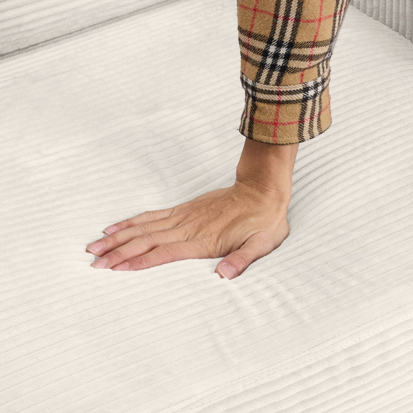 GDFStudio Emily Divano letto multifunzionale convertibile in velluto a coste per piccoli spazi