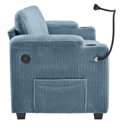 GDFStudio Emily Divano letto multifunzionale convertibile in velluto a coste per piccoli spazi