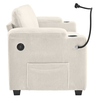 GDFStudio Emily Divano letto multifunzionale convertibile in velluto a coste per piccoli spazi