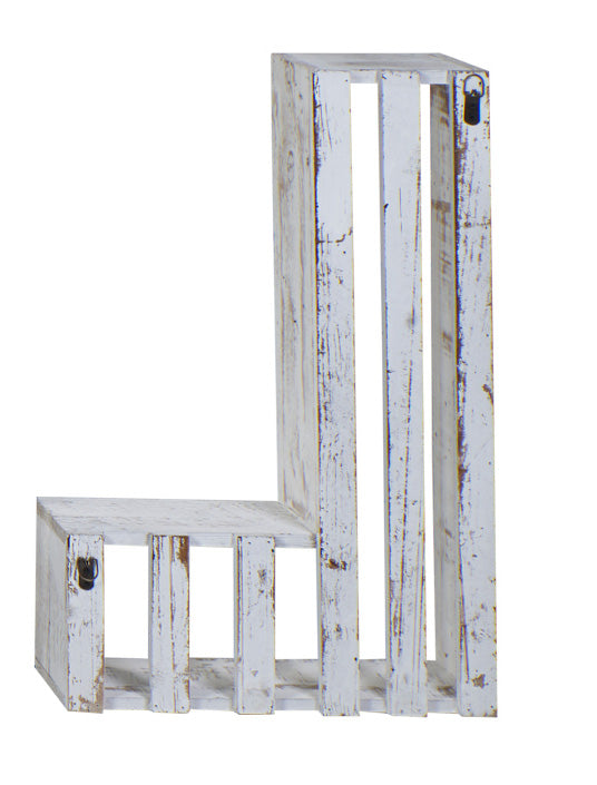 Scaffale Ad L Bianco Da Appendere