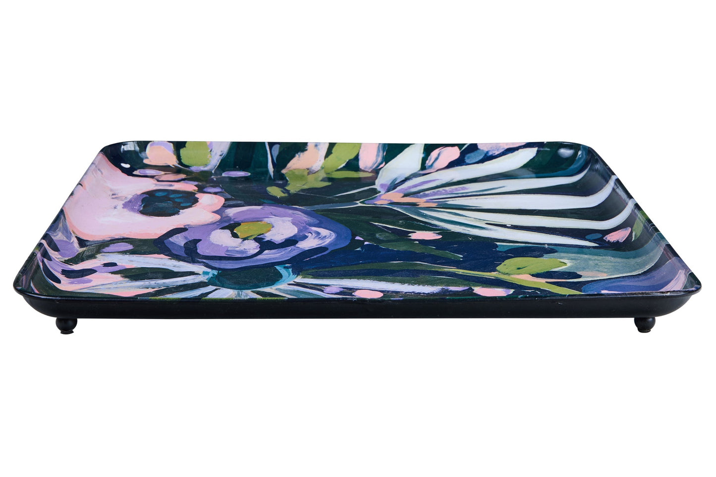 Vincent - Vassoio Quadrato Floreale Nuit