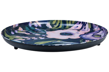 Vincent - Vassoio Tondo Floreale Nuit