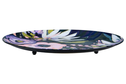 Vincent - Vassoio Ovale Floreale Nuit