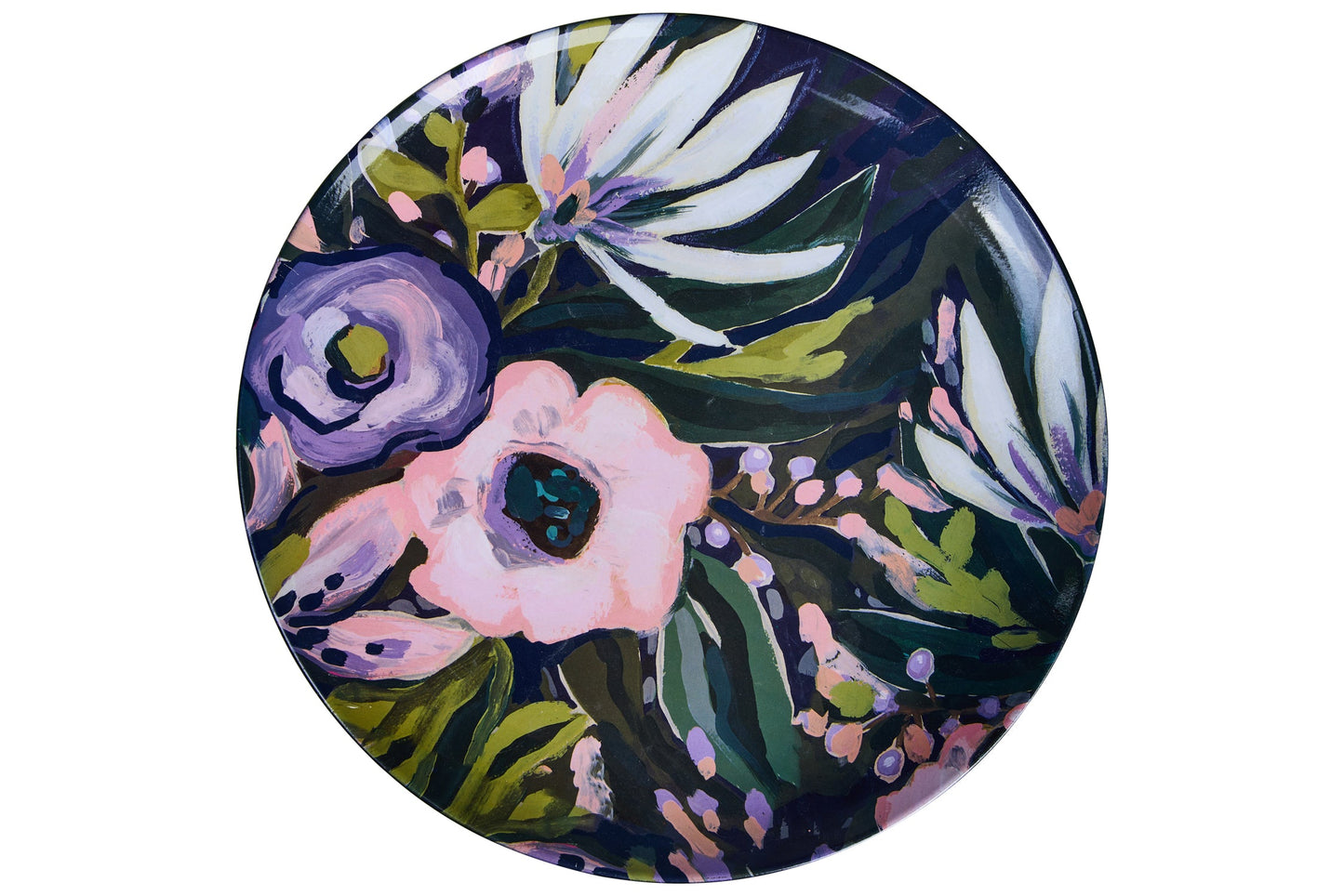 Vincent - Vassoio Ovale Floreale Nuit
