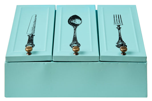 Amichevole - Porta Posate Turchese