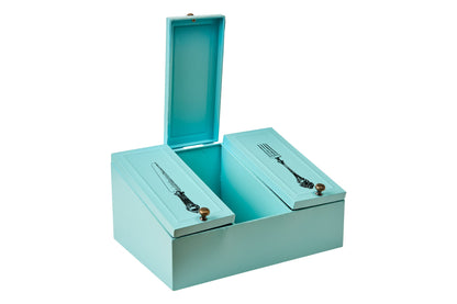 Amichevole - Porta Posate Turchese