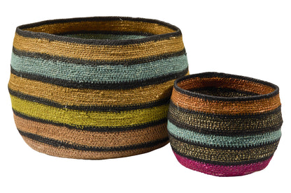 Botanique - Ceste Tonde Set 1/2 Colori Giallo/Arancio/Naturale/