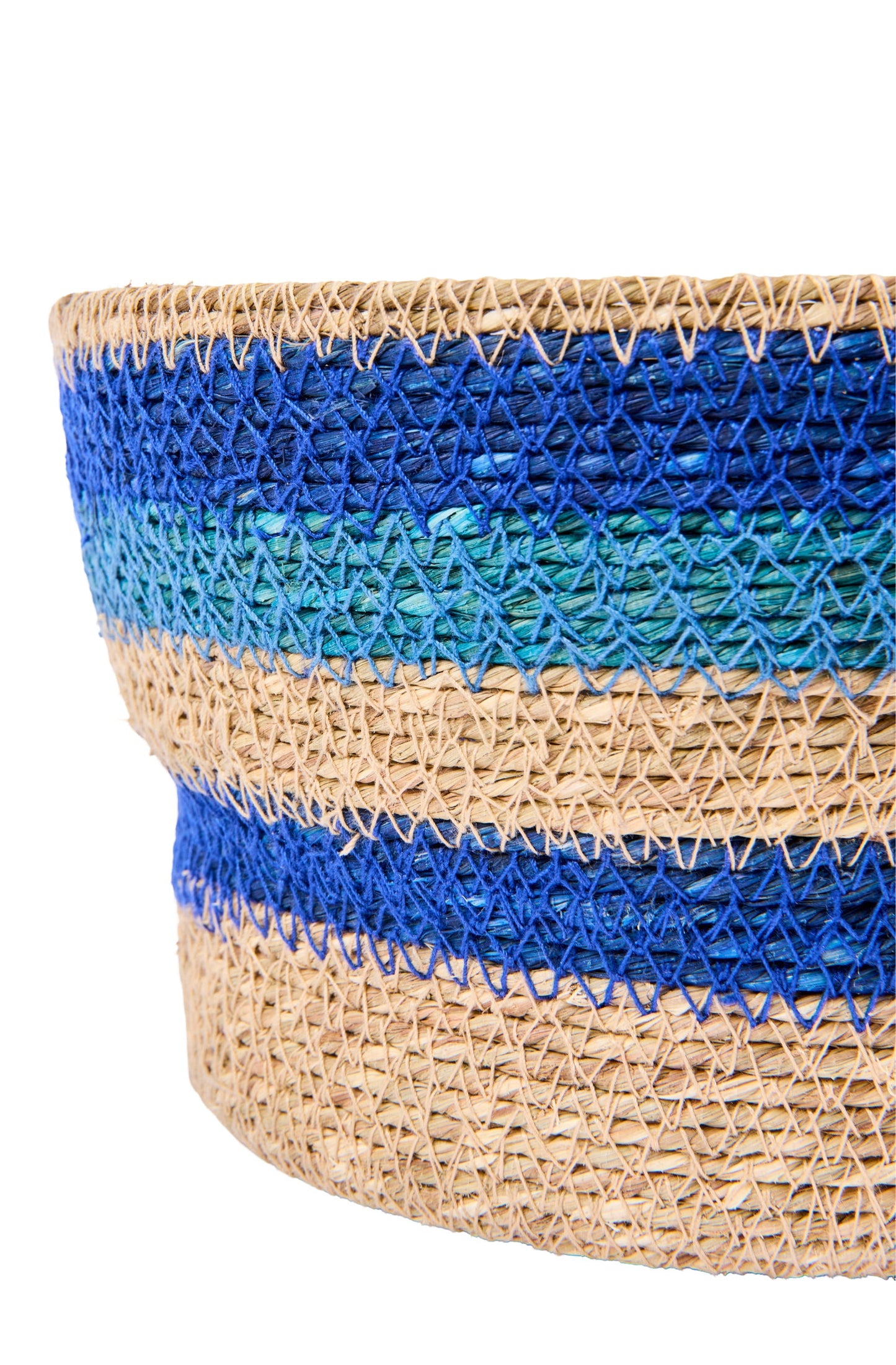 Hongi - Cesta Colori Beige E Azzurro