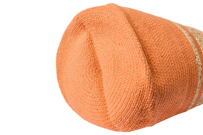 Santa Cruz - Cesta Arancione E Beige Con Manici Con Nappina