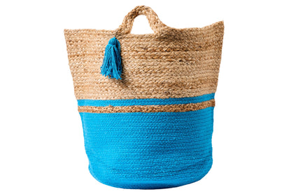 Santa Cruz - Cesta Marrone Azzurra Con Nappina