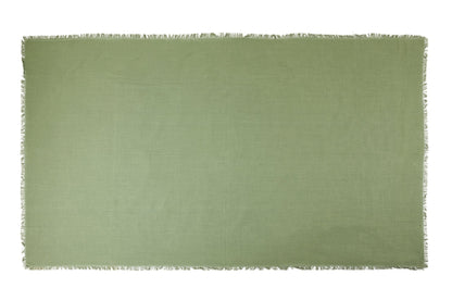 Fagnes - Tovaglia 150X300 Cotone In Cotone Verde Con Frange