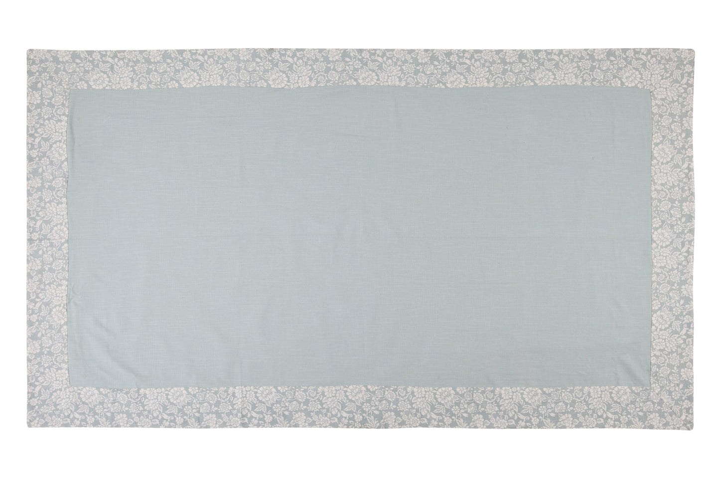 Limoges - Tovaglia Verde Acqua 150X300 Vcon Bordatura Floreale