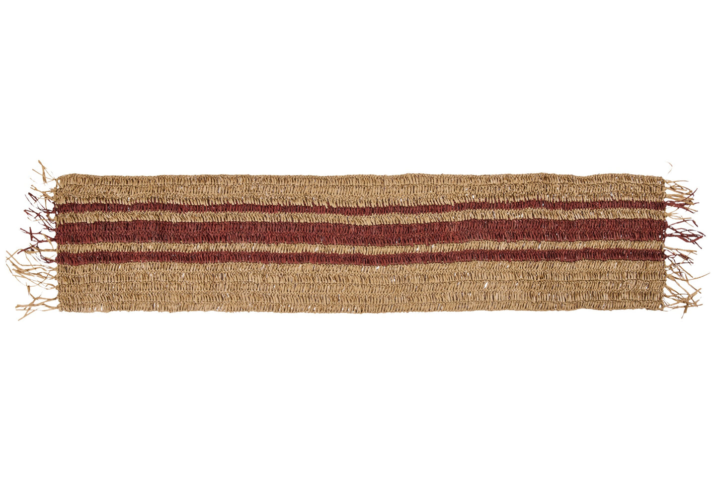 Marrakech - Runner Rafia Striscia Terra