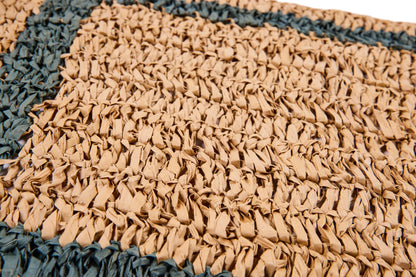 Marrakech - Tovaglietta Rafia Striscia Blu Set 1/2