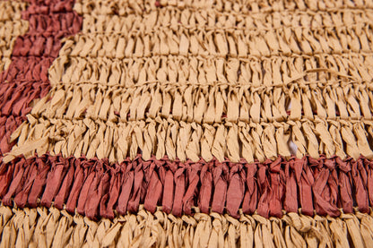 Marrakech - Tovaglietta Rafia Striscia Terra Set 1/2