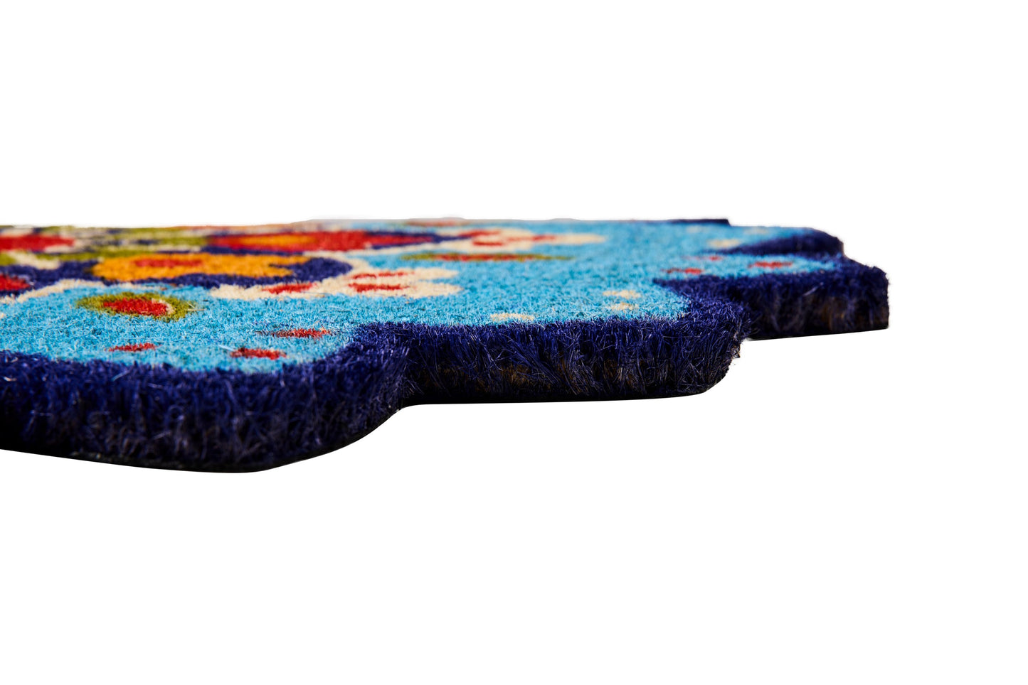 Zerbino Coco - Fiore Disegno Arabesco Tonalita Azzurra