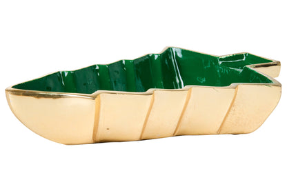 Champagne - Vassoio Albero Natale Smaltato Verde Kusse