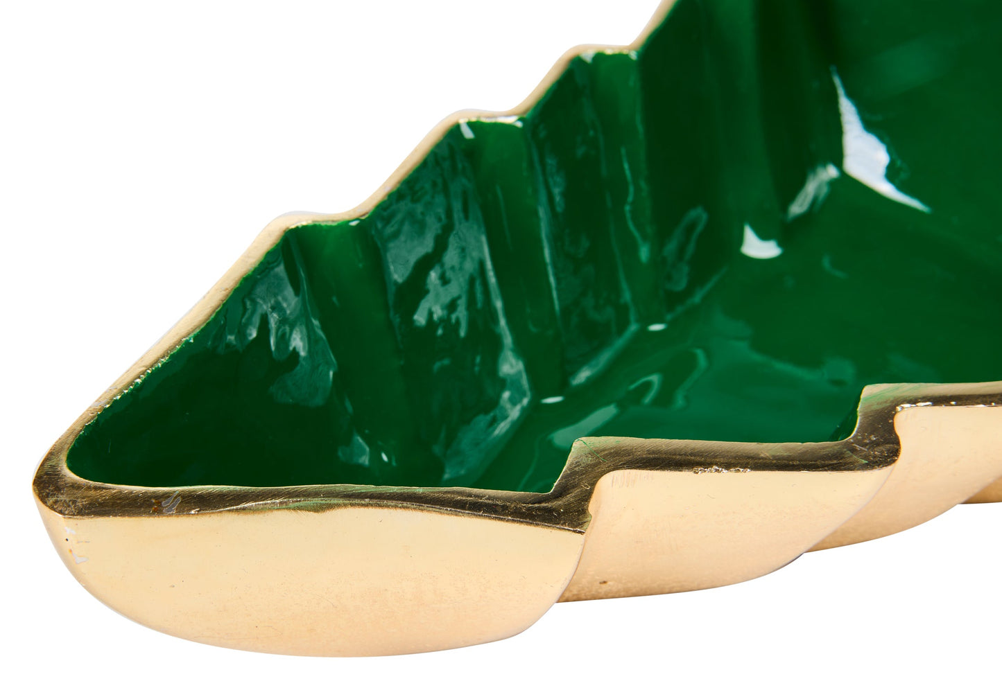 Champagne - Vassoio Albero Natale Smaltato Verde Kusse