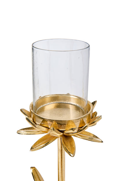 Champagne - Porta Candele Fiore Oro