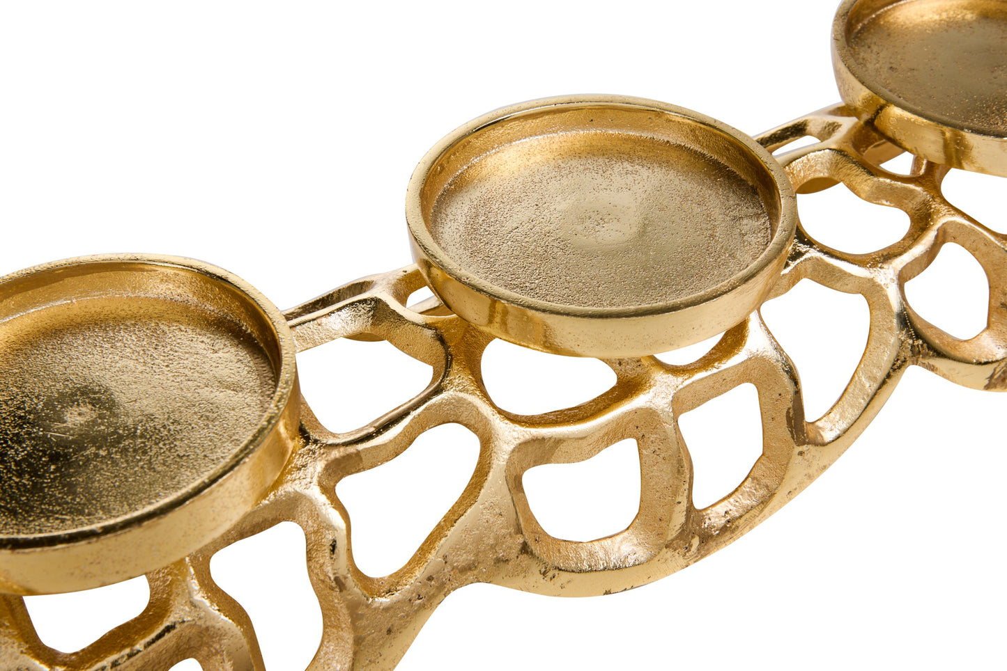 Champagne - Porta Candele 4 Posti Oro