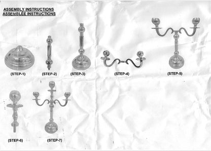 Champagne - Porta Candele Oro 3 Posti