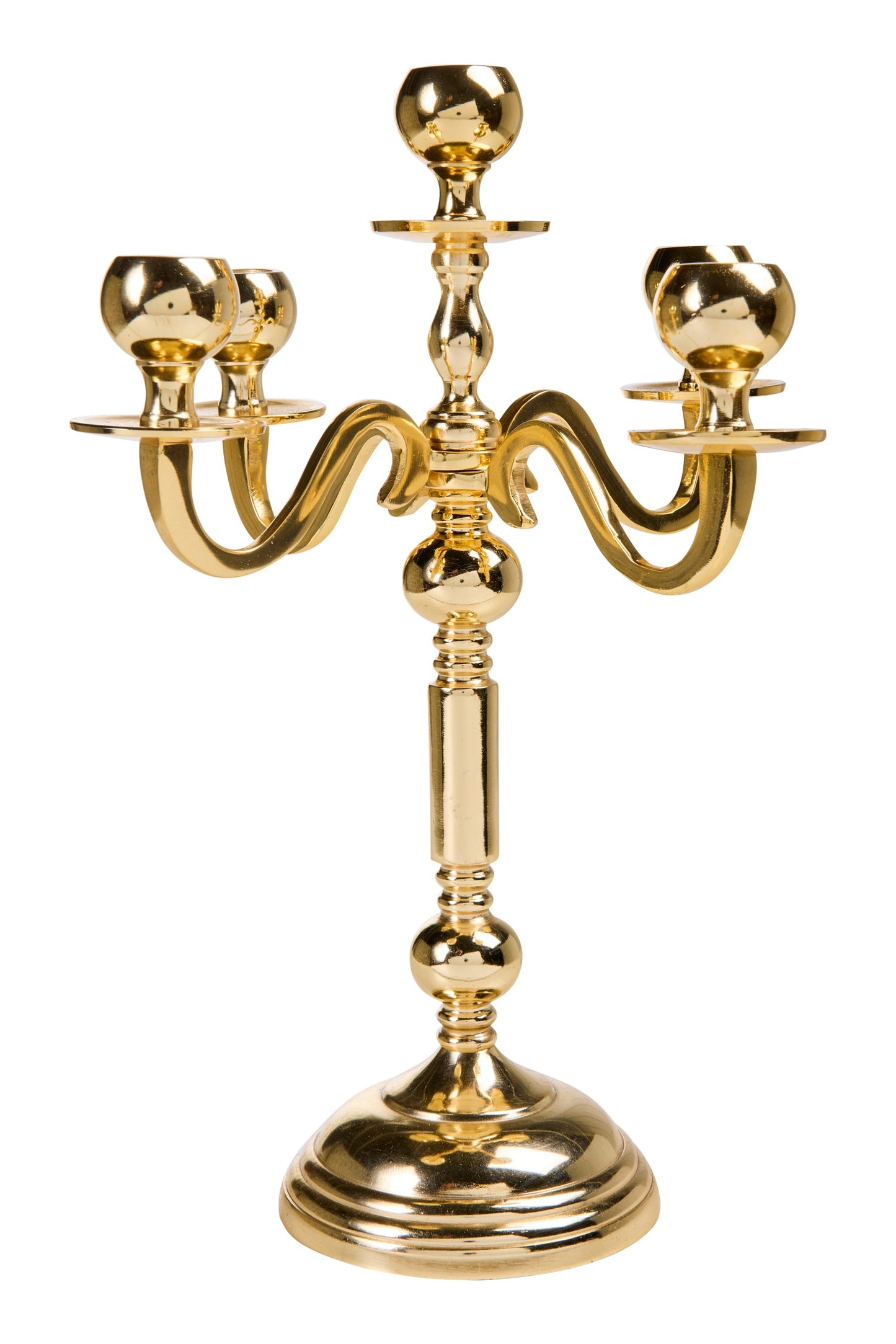 Champagne - Porta Candele Oro 5 Posti