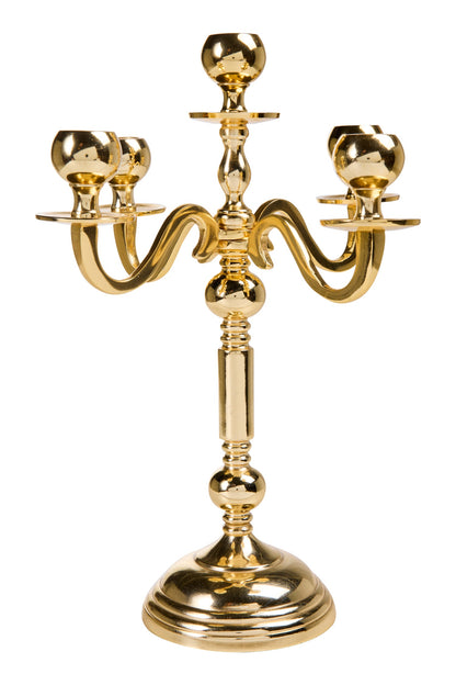 Champagne - Porta Candele Oro 5 Posti