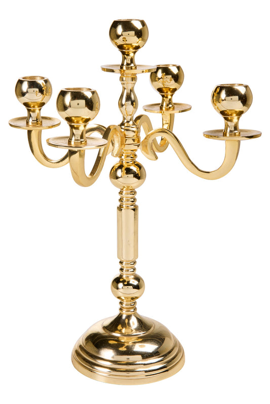 Champagne - Porta Candele Oro 5 Posti