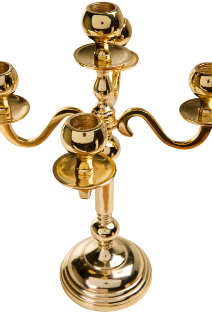 Champagne - Porta Candele Oro 5 Posti