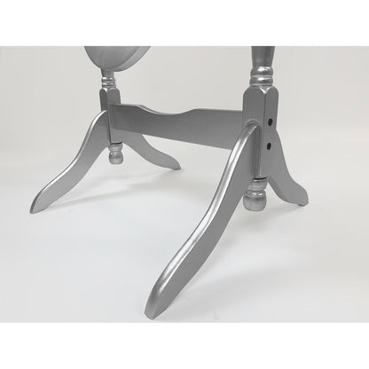 Specchio da pavimento ovale in legno a tutta lunghezza, girevole e regolabile, GTU Furniture