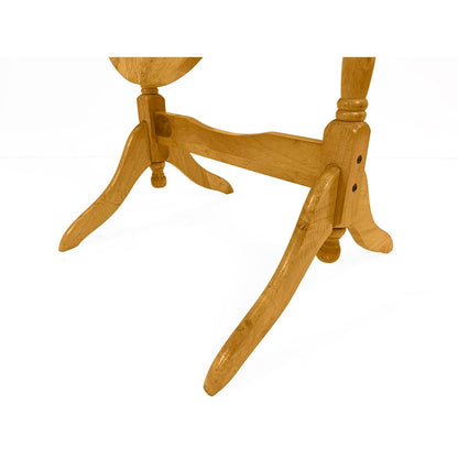 Specchio da pavimento ovale in legno a tutta lunghezza, girevole e regolabile, GTU Furniture